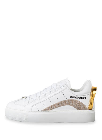 Dsquared2 Plateau-Sneaker, Weiss