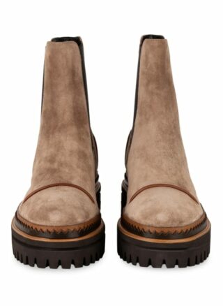 Elvio Zanon Chelsea-Boots, Beige