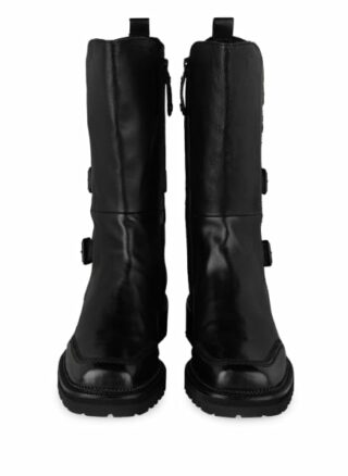 Elvio Zanon Lux Biker Boots, Schwarz