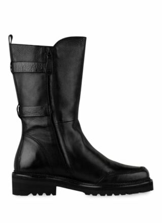 Elvio Zanon Lux Biker Boots, Schwarz