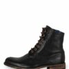 Floris Van Bommel Schnürboots, Schwarz