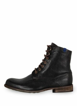 Floris Van Bommel Schnürboots, Schwarz