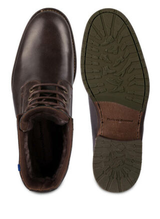 Floris Van Bommel Schnürboots, Schwarz