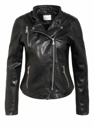 Gestuz Joanna Lederjacke, Schwarz