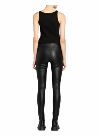 Gestuz Sashagz Lederhose Damen, Schwarz