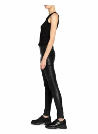Gestuz Sashagz Lederhose Damen, Schwarz