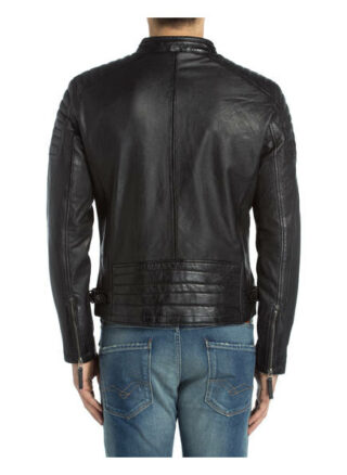 gipsy Chester Lederjacke Herren, Schwarz