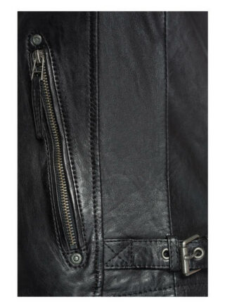 Gipsy Chester Lederjacke, Schwarz