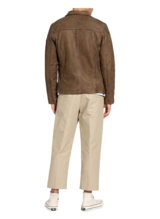 gipsy Davis Lederjacke Herren, Braun