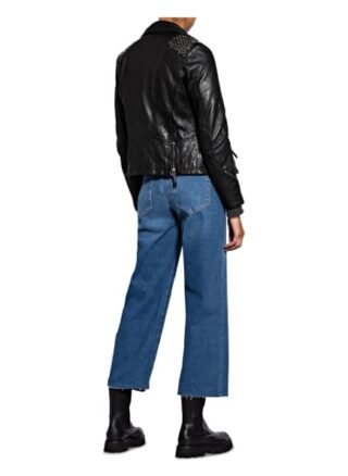 Gipsy Lacav Lederjacke mit Nieten, Schwarz