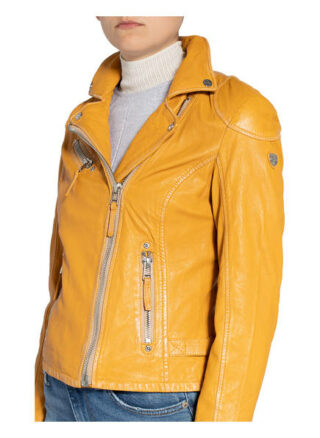 Gipsy Lederjacke Damen, Gelb