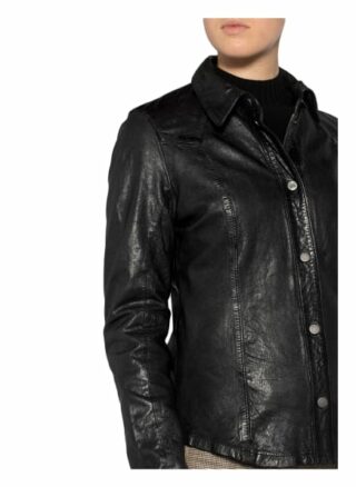 Gipsy Lederjacke Damen, Schwarz