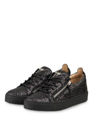 Giuseppe Zanotti Design Glitter Sneaker, Schwarz