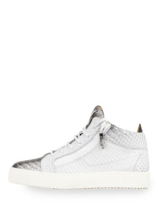 Giuseppe Zanotti Design Python Hightop-Sneaker, Weiss
