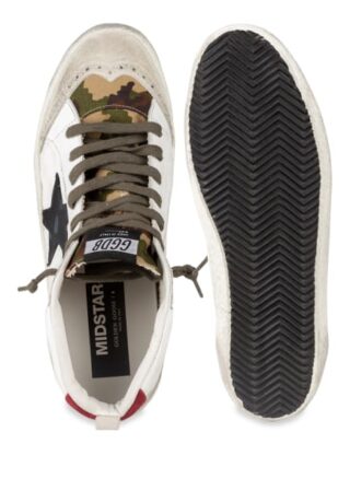 Golden Goose Deluxe Brand Mid Star Hightop-Sneaker, Weiss