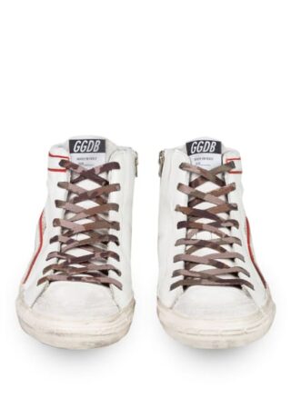 Golden Goose Deluxe Brand Slide Hightop-Sneaker, Weiss