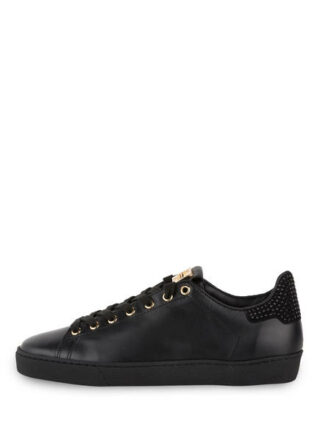 Högl Leder Sneaker, Schwarz