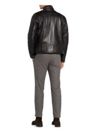 Joop! Lederjacke Herren, Schwarz