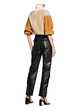Kenzo Lederhose, Schwarz