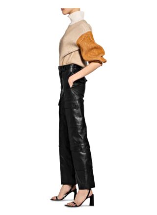 Kenzo Lederhose, Schwarz