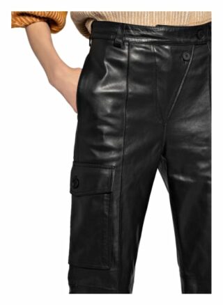 Kenzo Lederhose, Schwarz