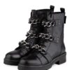 Kurt Geiger Biker Boots, Schwarz