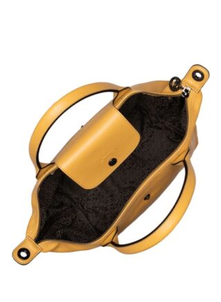Longchamp Le Pliage Cuir Handtasche, Gelb