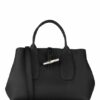 Longchamp Roseau Handtasche Damen, Schwarz