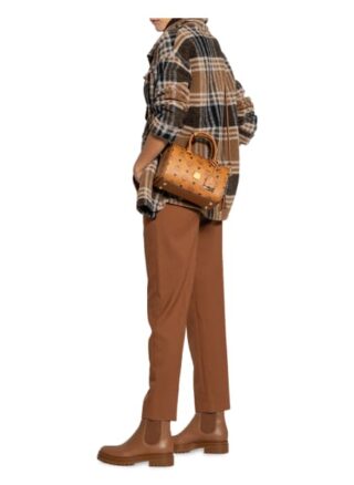 MCM Essential Visetos Handtasche Damen, Braun