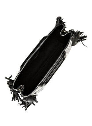 Maje Mcroco Umhängetasche, Schwarz