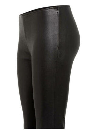 Manokhi Lederleggings, Schwarz