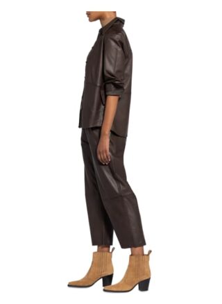 Marc O'Polo Leder-Culotte, Braun