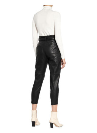 Marc O'Polo Lederhose, Schwarz
