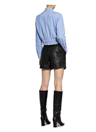 Marc O'Polo Ledershorts, Schwarz