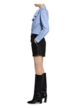 Marc O'Polo Ledershorts, Schwarz