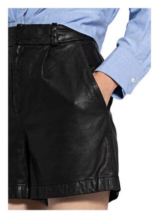 Marc O'Polo Ledershorts, Schwarz