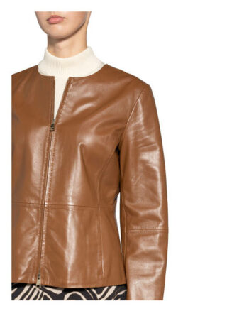 Maxmara Studio Darsena Lederjacke, Braun