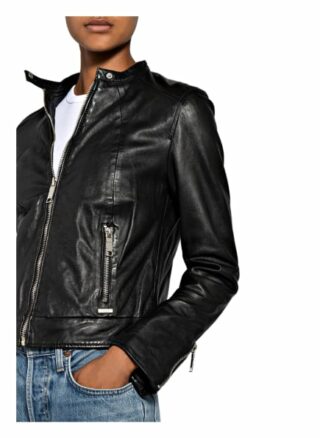 Maze Grenada Lederjacke, Schwarz