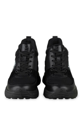 Michael Kors Mickey Plateau-Sneaker, Schwarz