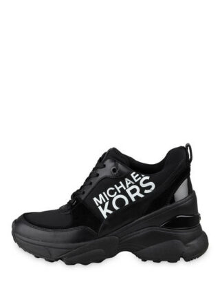 Michael Kors Mickey Plateau-Sneaker, Schwarz