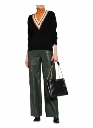 Michael Kors Susan M Schultertasche, Schwarz