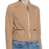 Milestone Elinda Lederjacke, Beige