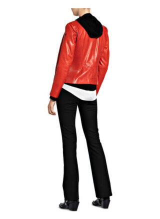 Milestone Fraya Lederjacke, Rot