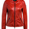 Milestone Fraya Lederjacke, Rot