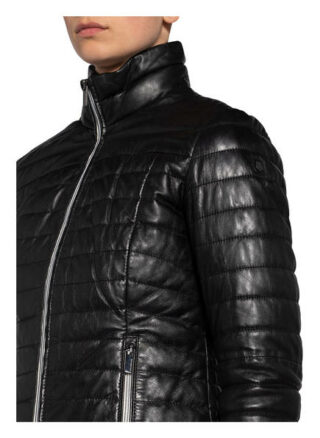 Milestone Jalen Lederjacke, Schwarz
