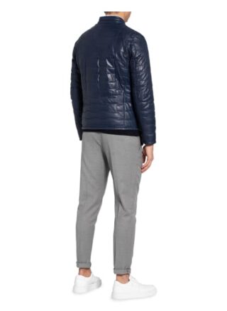 Milestone Anzio Lederjacke Herren, Blau