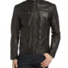 Milestone Paco Lederjacke Herren, Schwarz
