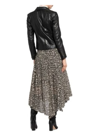 Milestone Trina Lederjacke Damen, Schwarz
