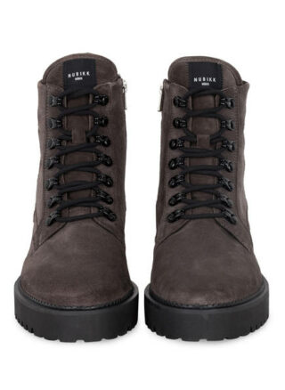 NUBIKK Logan Harbor Suede Schnürboots Herren, Grau