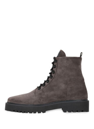 NUBIKK Logan Harbor Suede Schnürboots Herren, Grau